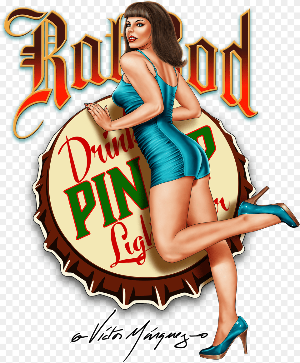 Pinup Girl Illustration Free Transparent Png
