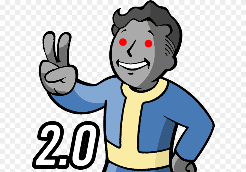 Transparent Pip Boy Vault Boy Thumbs Up No Background, Baby, Person, Performer, Face Free Png