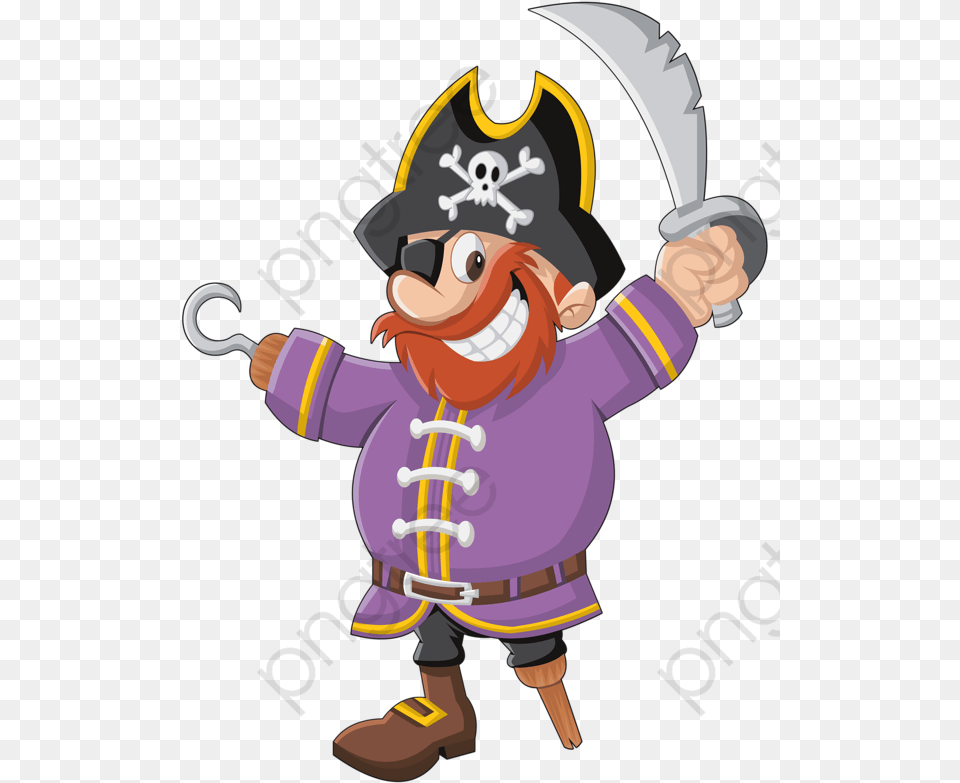 Transparent Pirate Clip Art Cartoon Pirate, Baby, Person Free Png