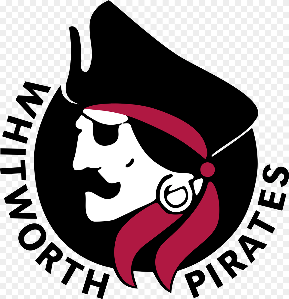 Transparent Pirate Mascot Clipart Whitworth University Pirates Logo, Adult, Person, Woman, Female Free Png