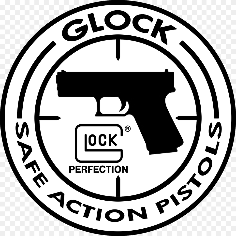 Transparent Pistol Drawing Glock Safe Action Pistols Logo, Firearm, Gun, Handgun, Weapon Png Image