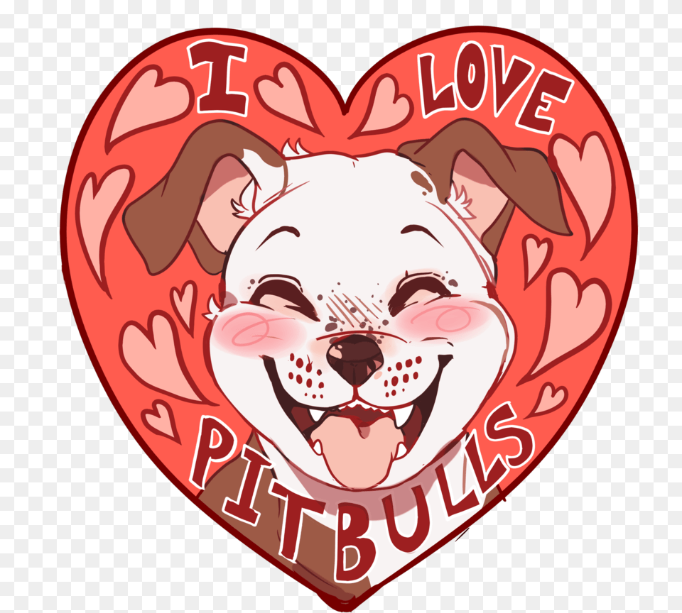 Transparent Pitbull Clipart Cartoon, Heart, Face, Head, Person Free Png