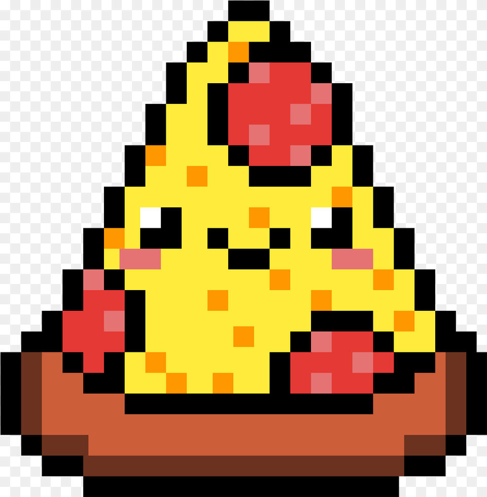 Transparent Pixel Art Cute Pizza Pixel Art, Triangle Free Png Download