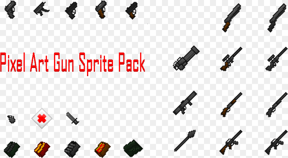 Transparent Pixel Explosion Top Down Gun Sprites, Firearm, Weapon, Rifle, Handgun Free Png Download