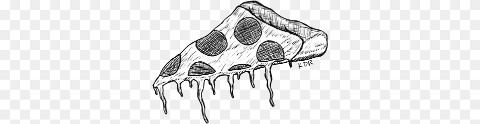 Transparent Pizza Black And White, Art, Drawing, Doodle Free Png