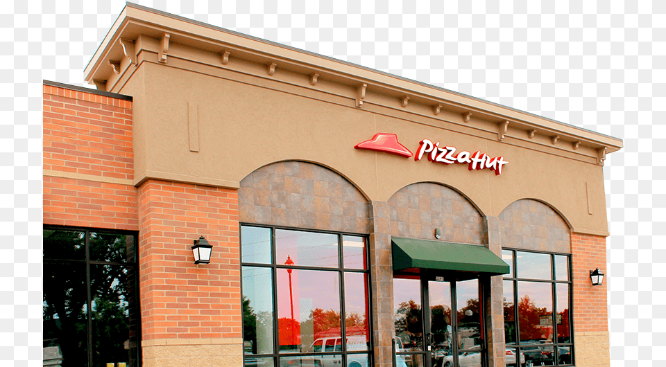 Transparent Pizza Hut Commercial Building, Brick, Architecture, Awning, Canopy Png