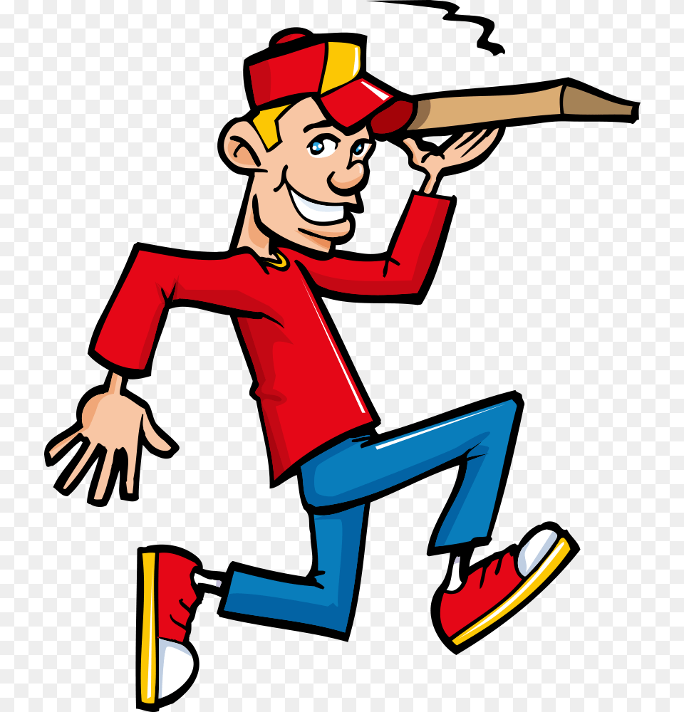 Transparent Pizza Man Pizza Delivery Boy, Person, People, Face, Head Free Png