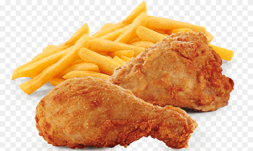 Transparent Pizza Slice Chicken Amp Chips, Food, Fried Chicken, Bread, Fries Free Png