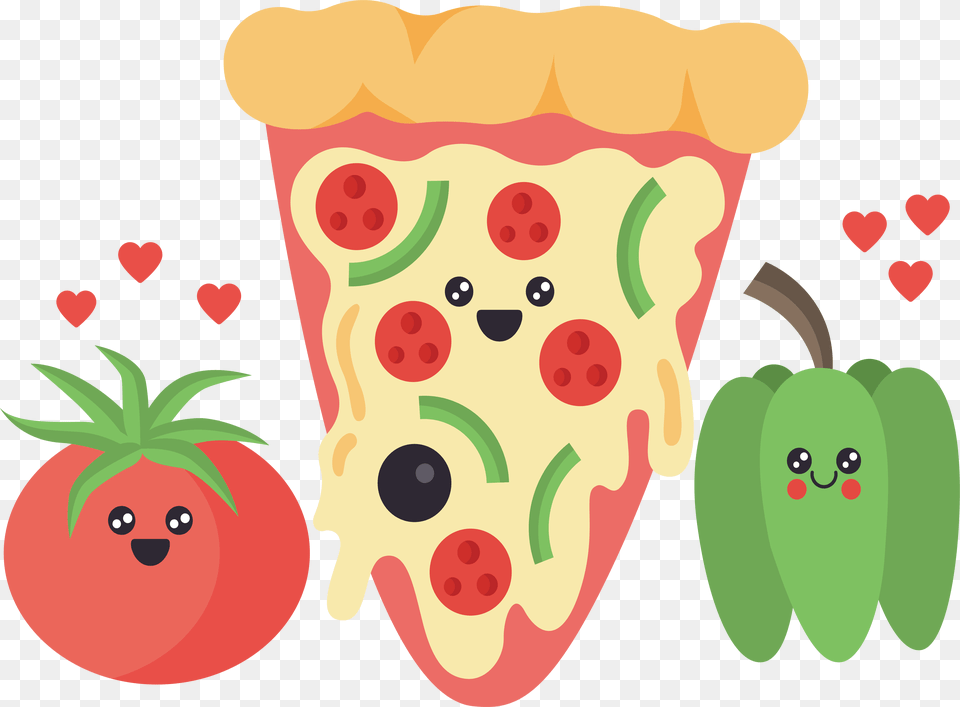 Transparent Pizza Slice Clipart Pizza Ingredients Clipart Transparent, Cream, Dessert, Food, Ice Cream Png Image