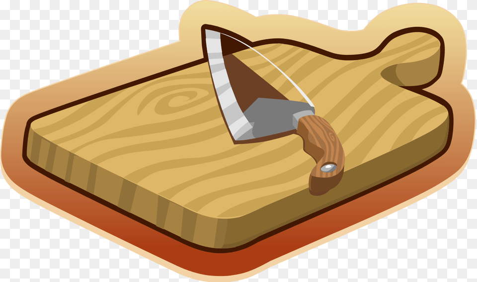 Transparent Placa De Madeira Chopping Board Clip Art, Weapon, Blade, Knife, Chopping Board Free Png