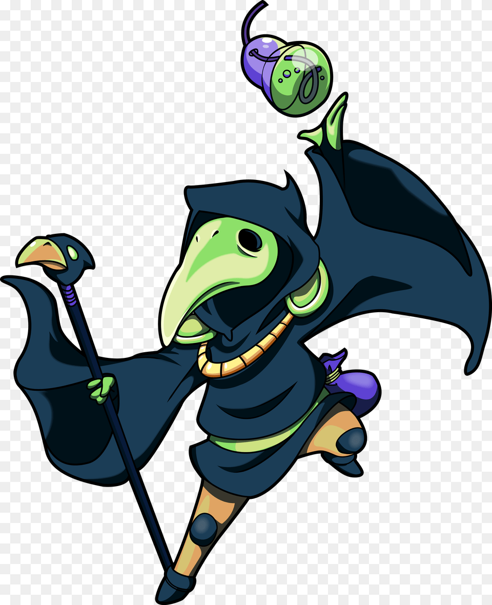 Transparent Plague Shovel Knight Plague Knight, People, Person, Cartoon, Animal Png Image