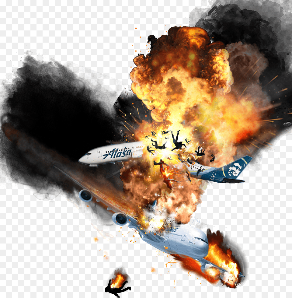 Transparent Plane Crash Download Transparent Plane Crash, Aircraft, Airplane, Transportation, Vehicle Png Image