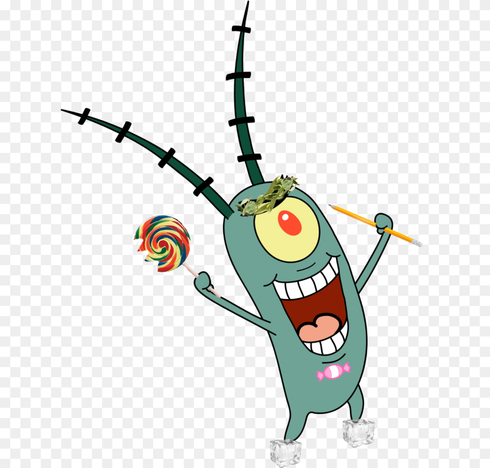 Transparent Plankton Clip Art Plankton Spongebob Squarepants Character, Food, Sweets, Candy, Balloon Png
