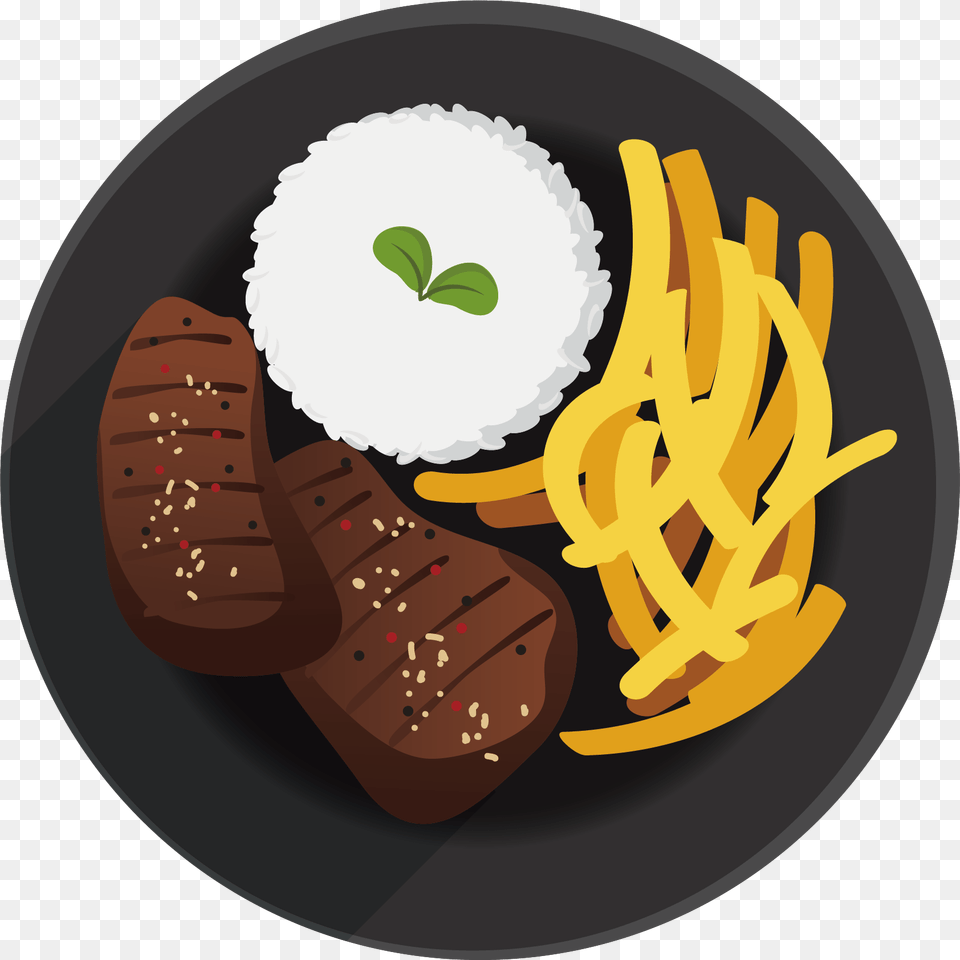 Plate Of Food Clipart Food Plate Illustration, Food Presentation, Lunch, Meal, Seasoning Free Transparent Png