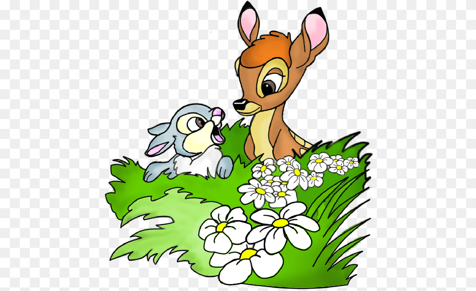 Transparent Pocahontas Clipart Bambi And Thumper Coloring Pages, Cartoon, Art, Graphics, Baby Png