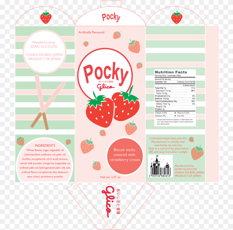 Transparent Pocky Strawberry, Advertisement, Poster, Berry, Food Png