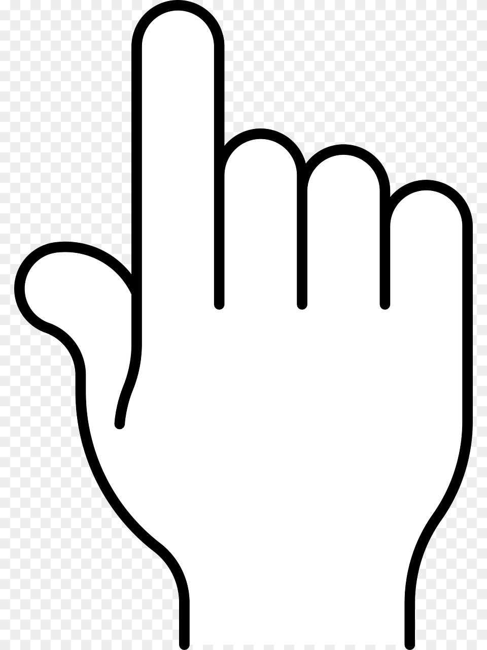 Transparent Pointing Finger Hand Cursor White, Clothing, Glove, Cutlery, Fork Free Png