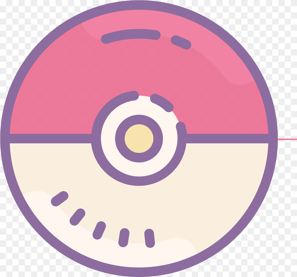 Transparent Pokeball Outline Transparent Background Pokeball Transparent, Disk, Dvd Png