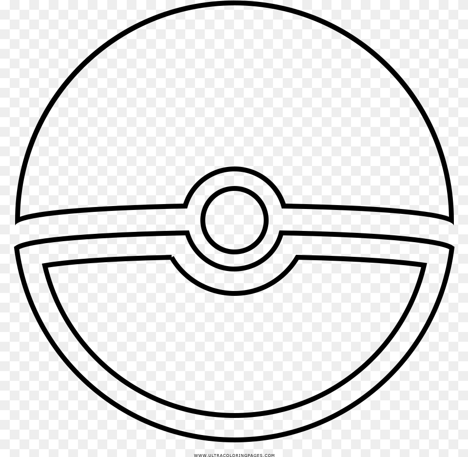 Transparent Pokeball Symbol Dibujos Para Colorear De Pokebolas, Gray Png