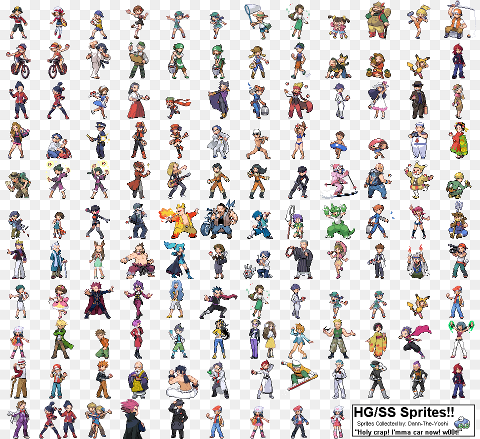 Transparent Pokemon Heart Gold Logo Pokemon Trainer Sprites Gen, Dancing, Leisure Activities, Person Png Image