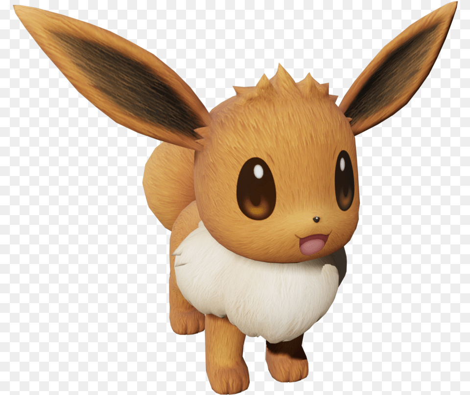 Transparent Pokken Eevee Pokemon Plush Large, Toy, Animal, Mammal, Rabbit Png