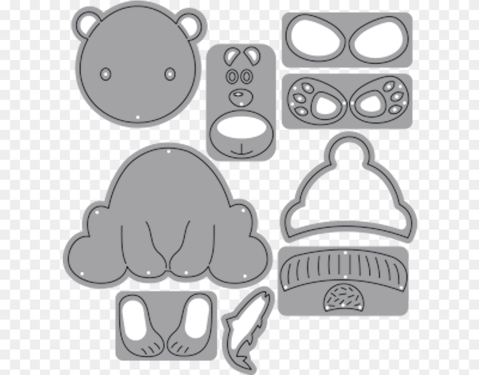 Transparent Polar Express Elizabeth Craft Designs Polar Bear, Lighting, Electronics Free Png