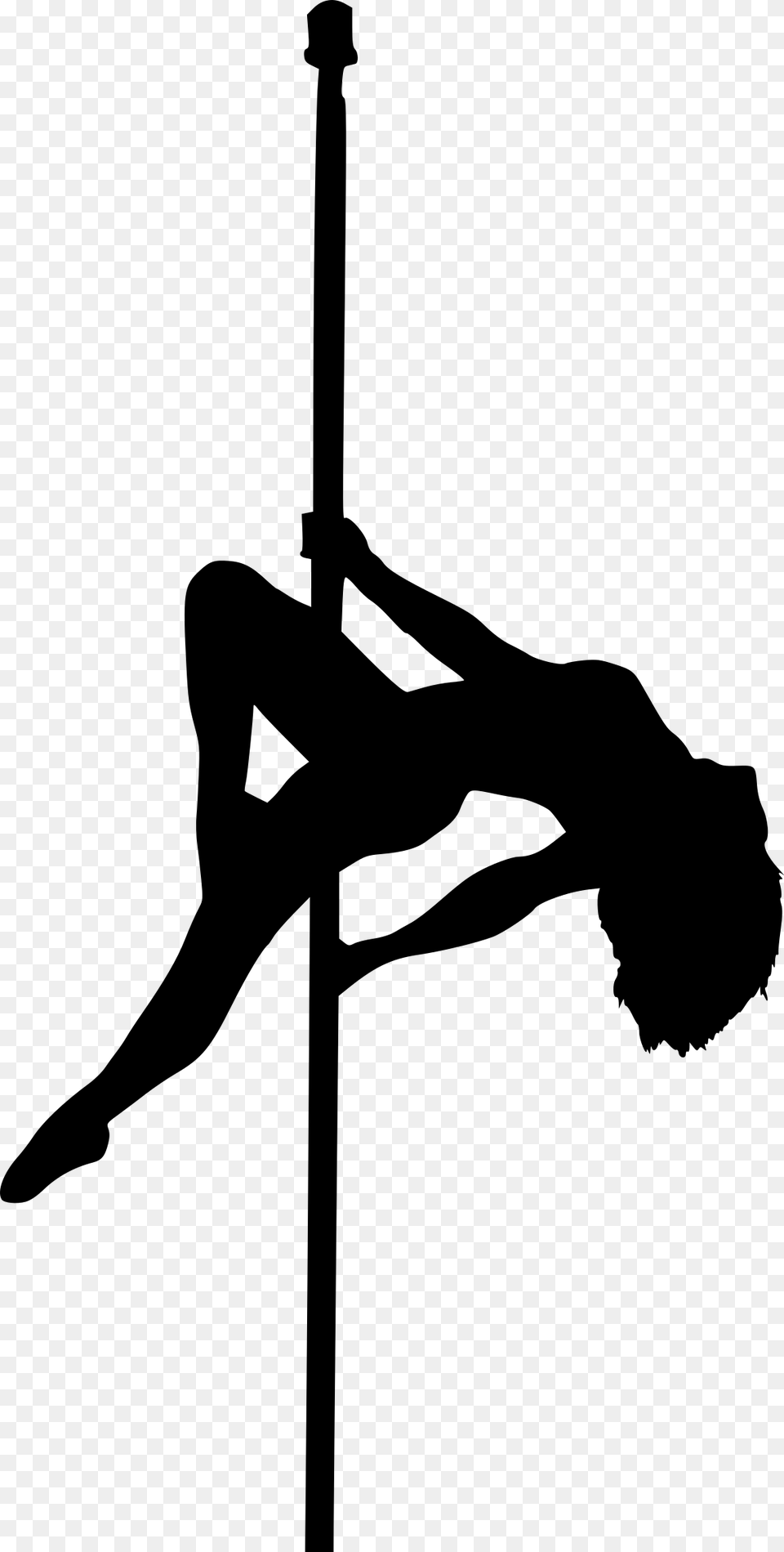 Transparent Pole Dance Silhouette, Gray Png Image