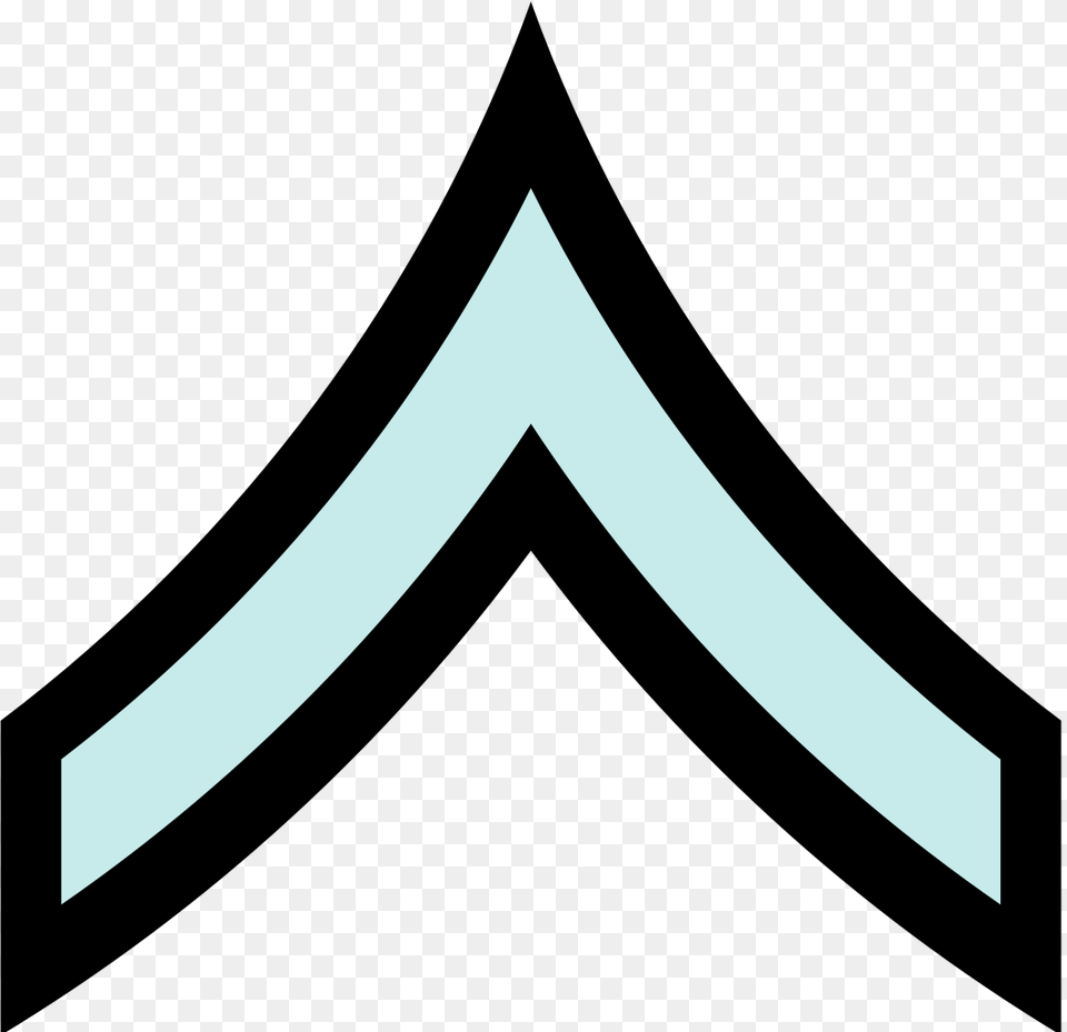 Transparent Police Light Trooper First Class Insignia, Triangle, Blade, Dagger, Knife Free Png Download