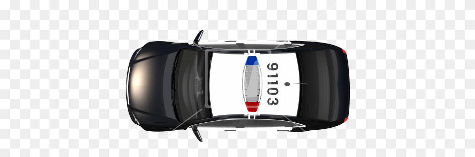 Transparent Police Siren Police Car Top View, Transportation, Vehicle Png Image