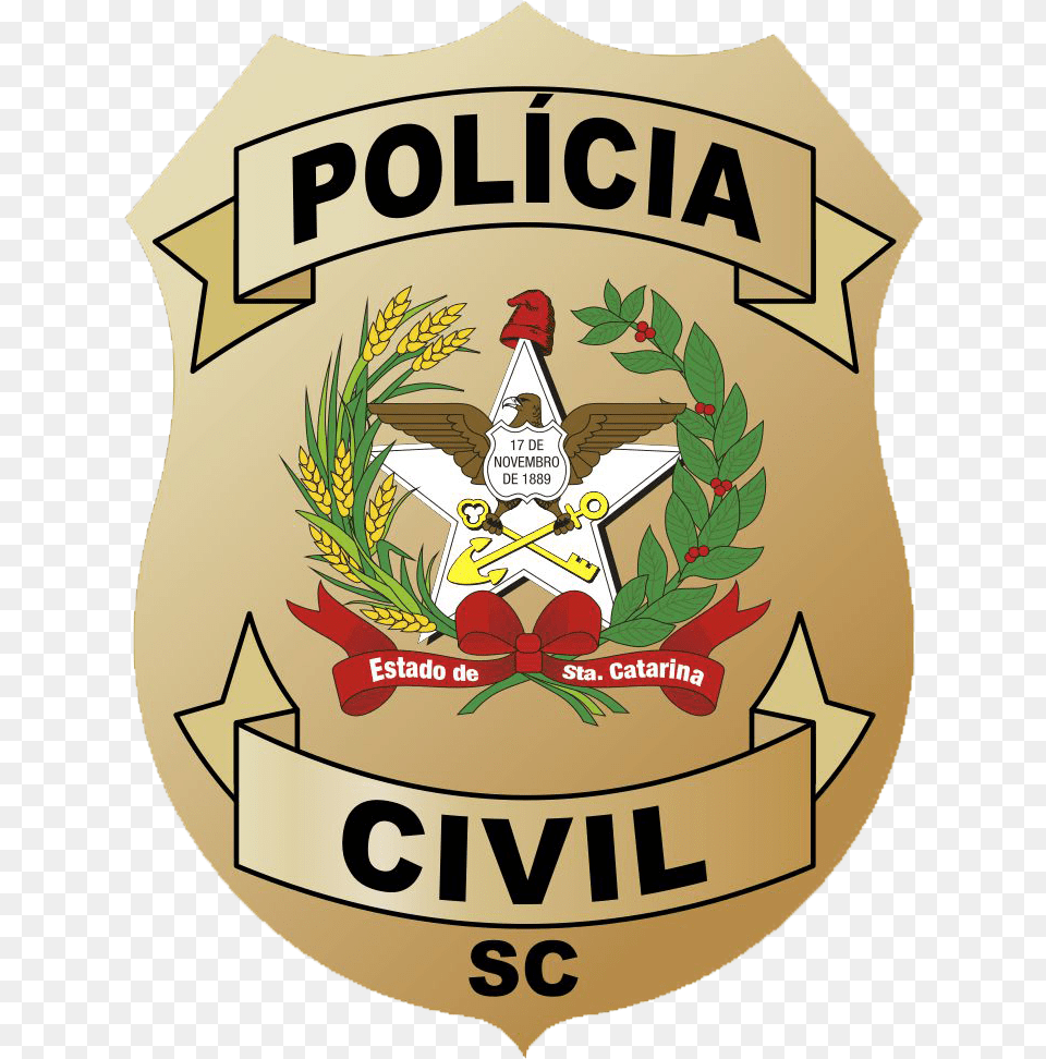 Policia Santa Catarina, Badge, Logo, Symbol, Animal Free Transparent Png