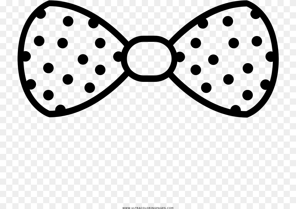 Transparent Polka Dot Bow Tie Clipart Bow Tie Clipart Black Polka Dot, Gray Png