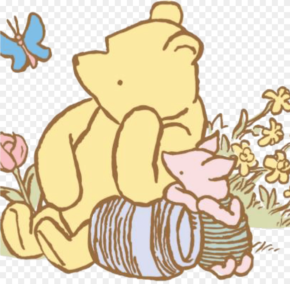 Transparent Pooh Classic Winnie The Pooh, Baby, Person, Animal, Wildlife Png Image