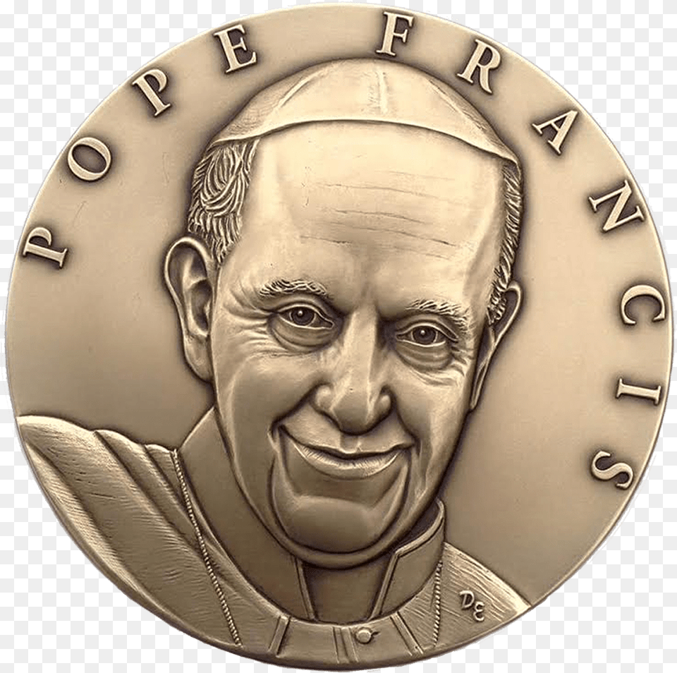 Transparent Pope Francis Coin, Baby, Face, Head, Person Free Png Download