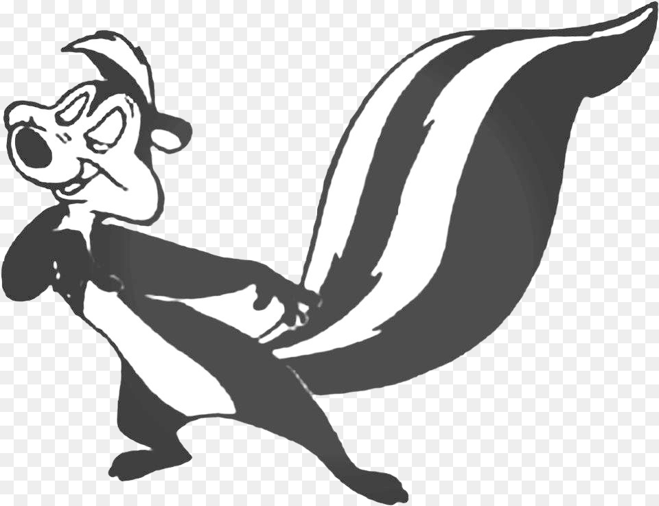 Transparent Pope Hat Clipart Pepe Le Pew Clipart, Stencil, Cartoon, Animal, Bird Png Image