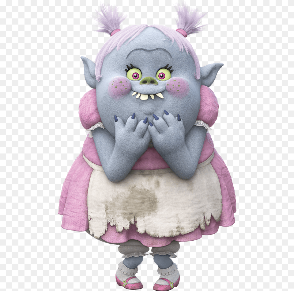 Transparent Poppy Troll Clipart Black And White Troll Girl From Trolls, Plush, Toy, Baby, Person Png