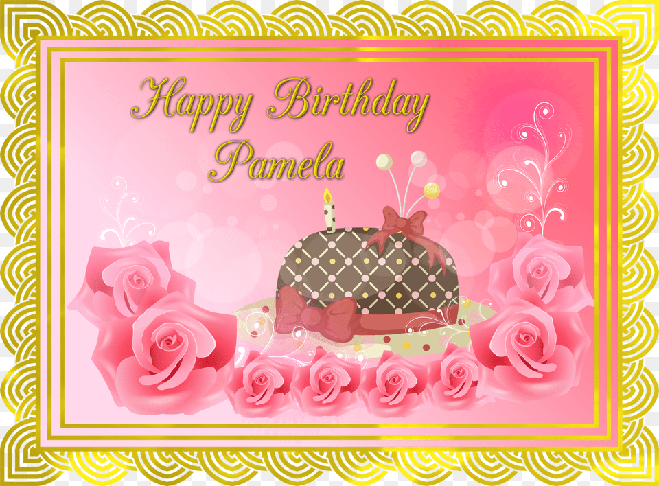 Transparent Portal Cake Happy Birthday Pamela, Person, People, Mail, Envelope Free Png