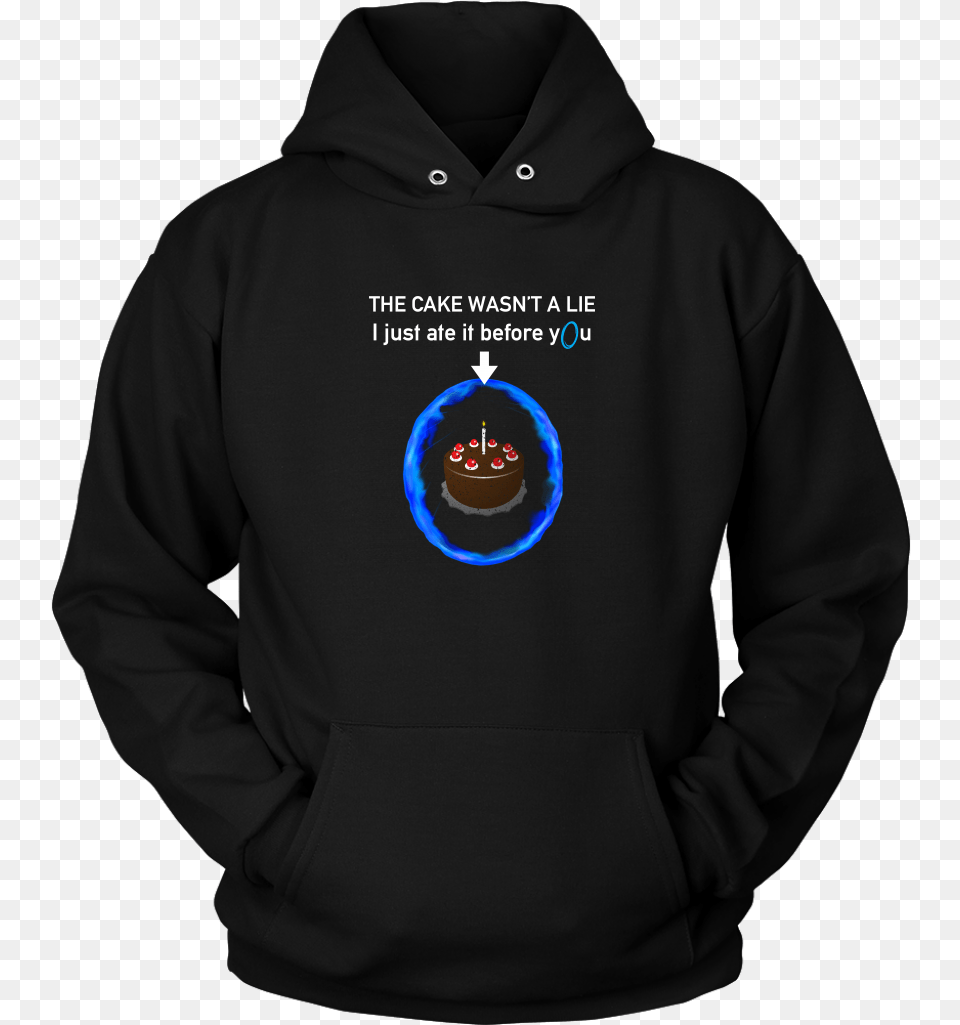 Portal Cake Hoodie, Clothing, Hood, Knitwear, Sweater Free Transparent Png