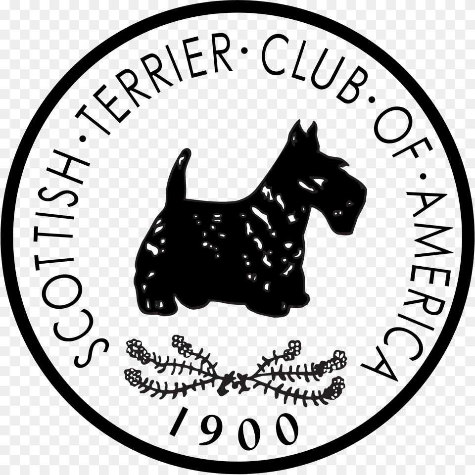 Transparent Portuguese Water Dog Clipart Scottish Terrier Club Of America, Stencil, Symbol, Animal, Mammal Free Png