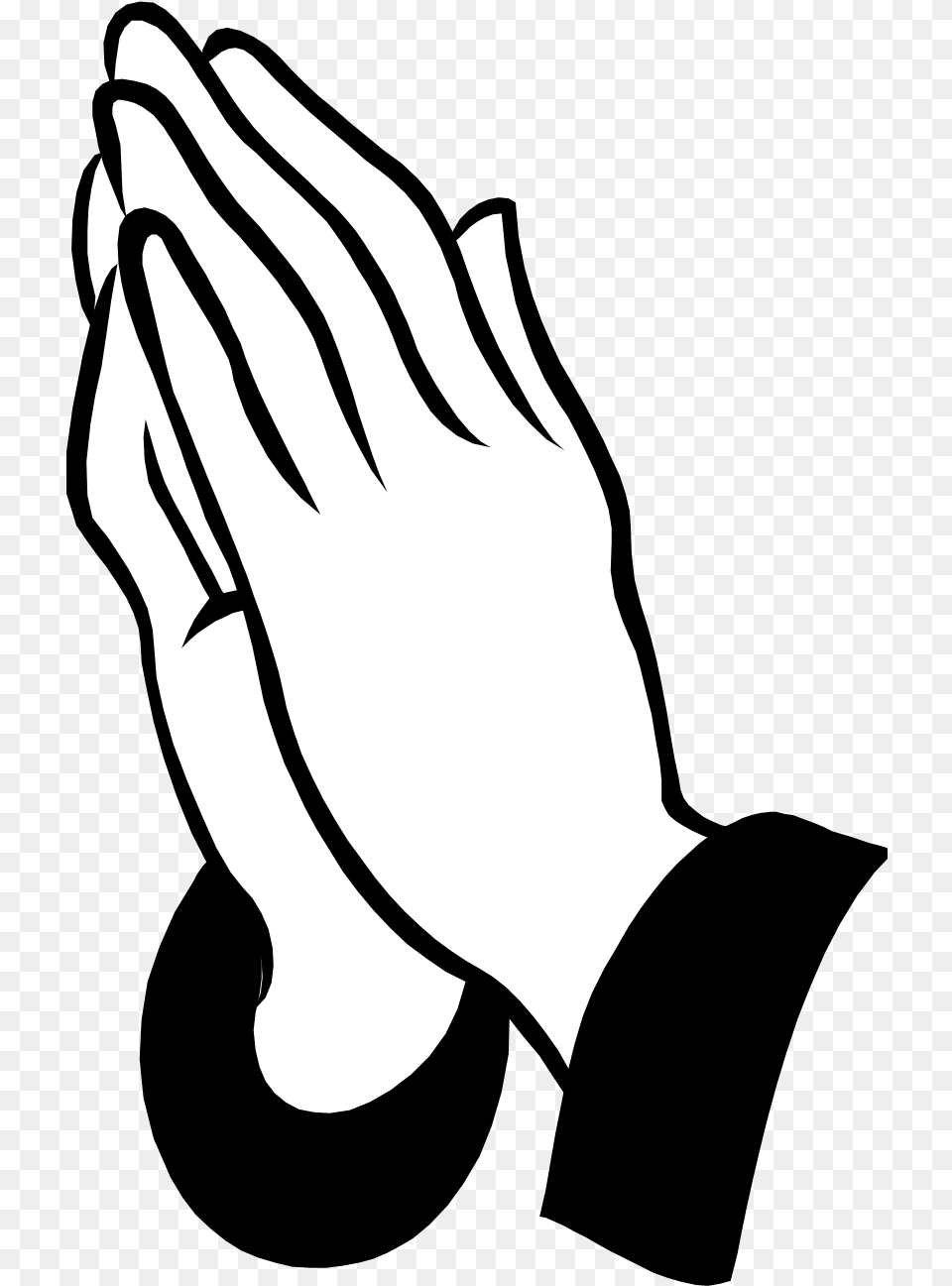 Transparent Praying Hands Icon Praying Hands Easy Drawing, Silhouette, Body Part, Hand, Person Free Png
