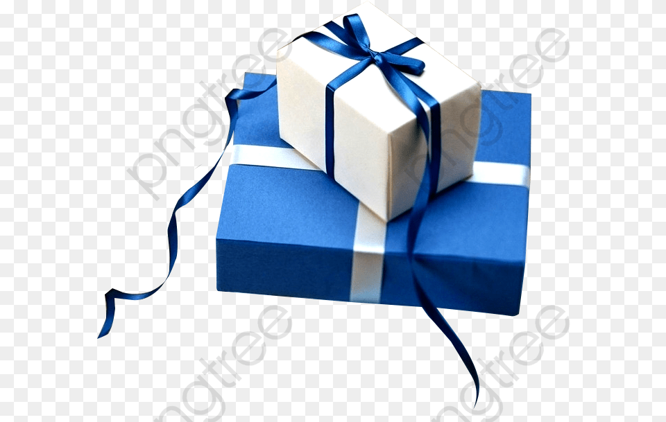 Transparent Present Gift Box Blue Png