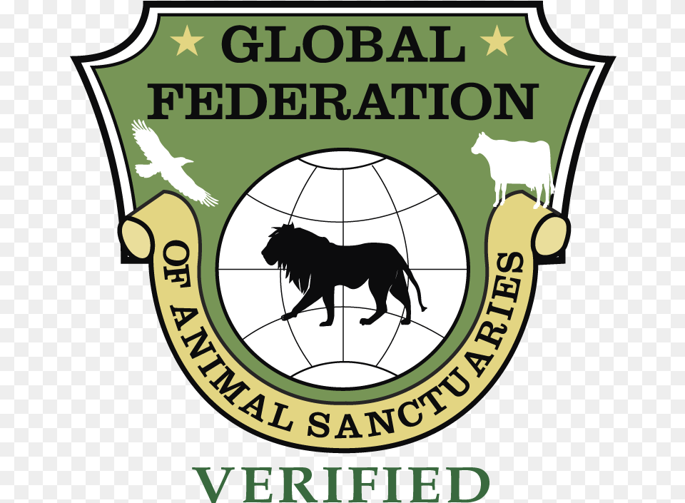 Pride Rock Global Federation Of Animal Sanctuaries, Logo, Symbol, Badge, Canine Free Transparent Png