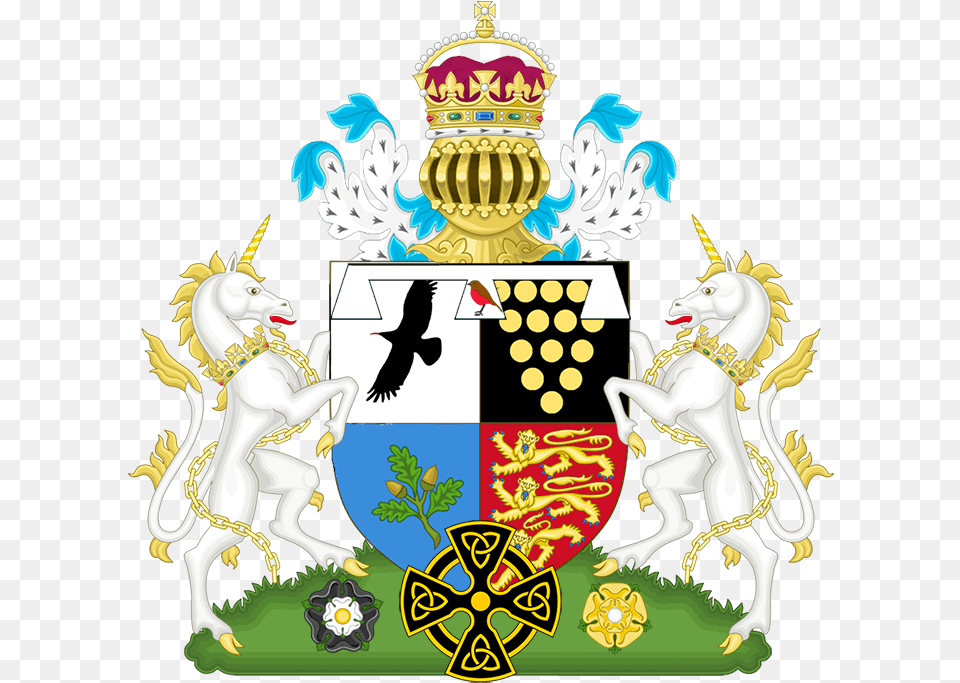 Transparent Prince Symbol Unicorn Scottish Coat Of Arms, Emblem, Animal, Horse, Mammal Free Png
