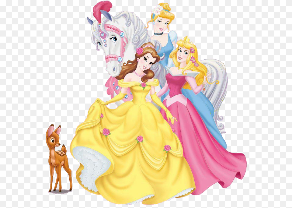 Transparent Princesas Princess Aurora Belle Cinderella, Figurine, Toy, Doll, Wedding Free Png