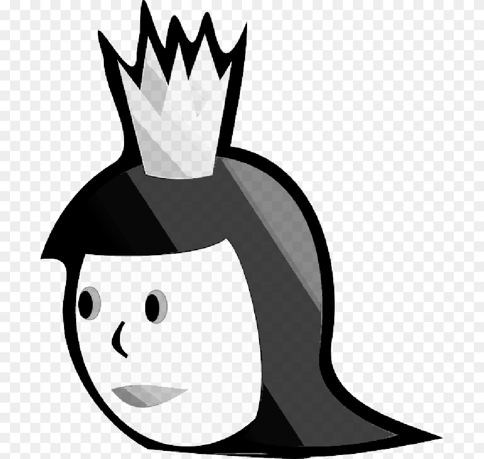 Princess Crown Simple Picture Of Queen, Face, Head, Person, Stencil Free Transparent Png