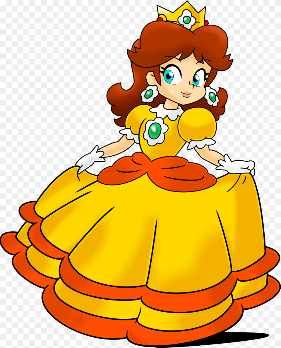 Transparent Princess Daisy Princess Daisy 2d Artwork, Baby, Face, Head, Person Free Png Download