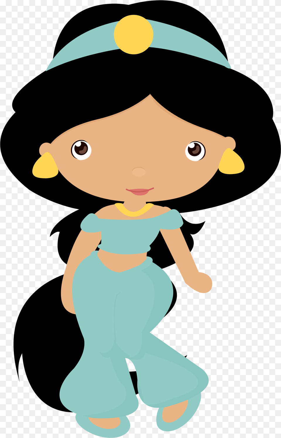 Transparent Princess Jasmine Cute Princess Jasmine Clipart, Toy, Baby, Elf, Person Free Png