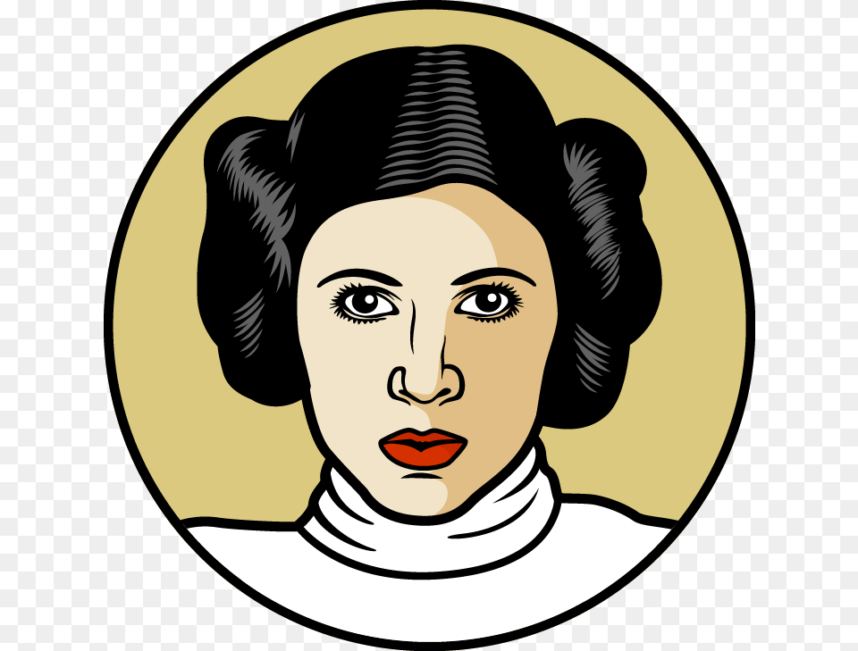 Transparent Princess Leia Clipart, Portrait, Face, Photography, Head Png Image