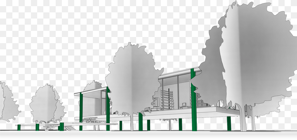 Transparent Professor Farnsworth Arch, Architecture, Building, Factory, Cad Diagram Png