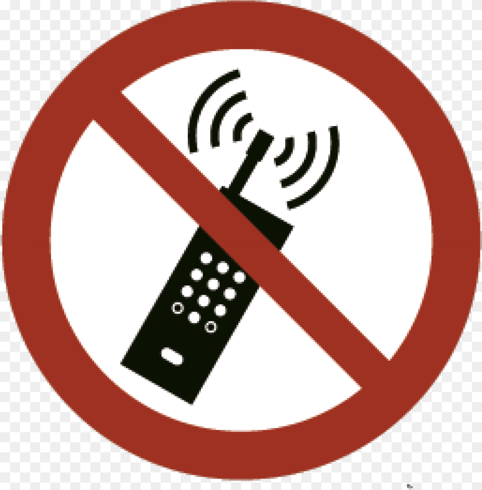 Transparent Prohibido Mobile Phones Not Allowed, Sign, Symbol, Road Sign, Disk Png Image