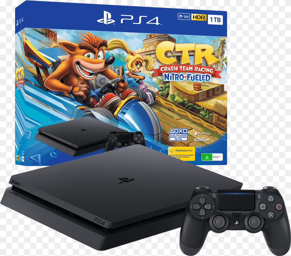 Transparent Ps4 Console Playstation 4 Crash Team Racing, Person, Electronics Free Png